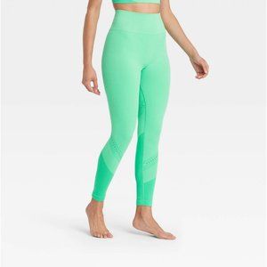 Women's High-Rise Seamless 7/8 Leggings Green